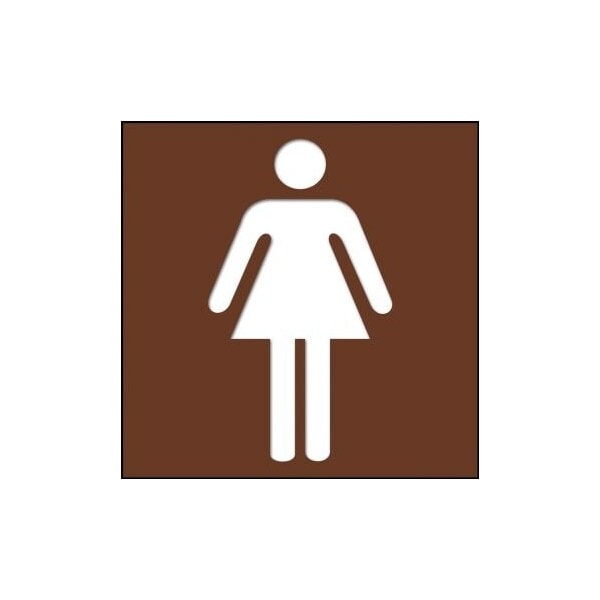 Accuform 3 in W x 3 in H, Engraved Plastic PSG309BR - main